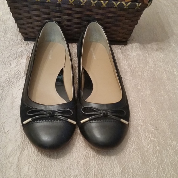 Lands' End Black Bow Ballet Flats - Picture 5 of 6